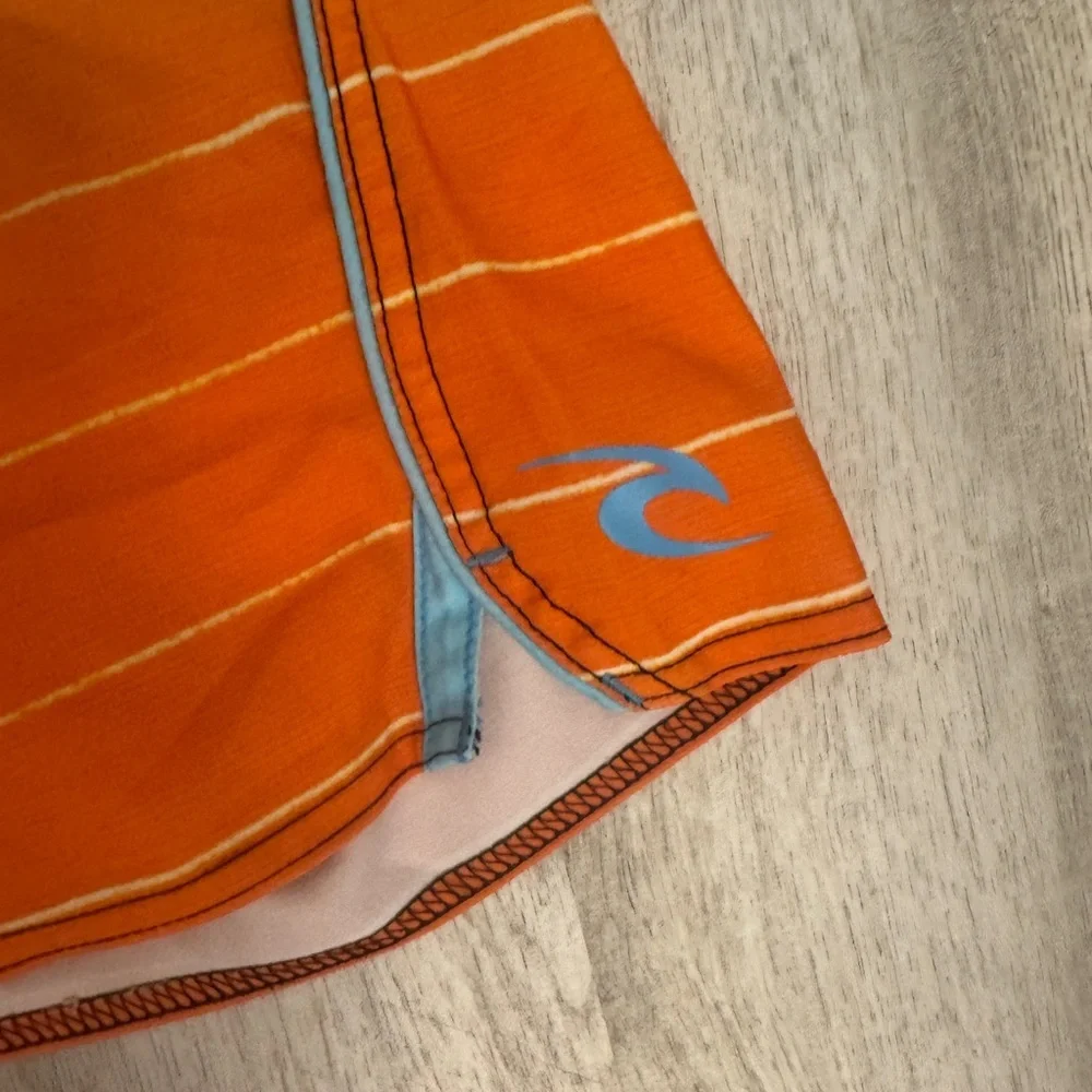 Rip Curl Orange and Brown Board Shorts Gradient Style